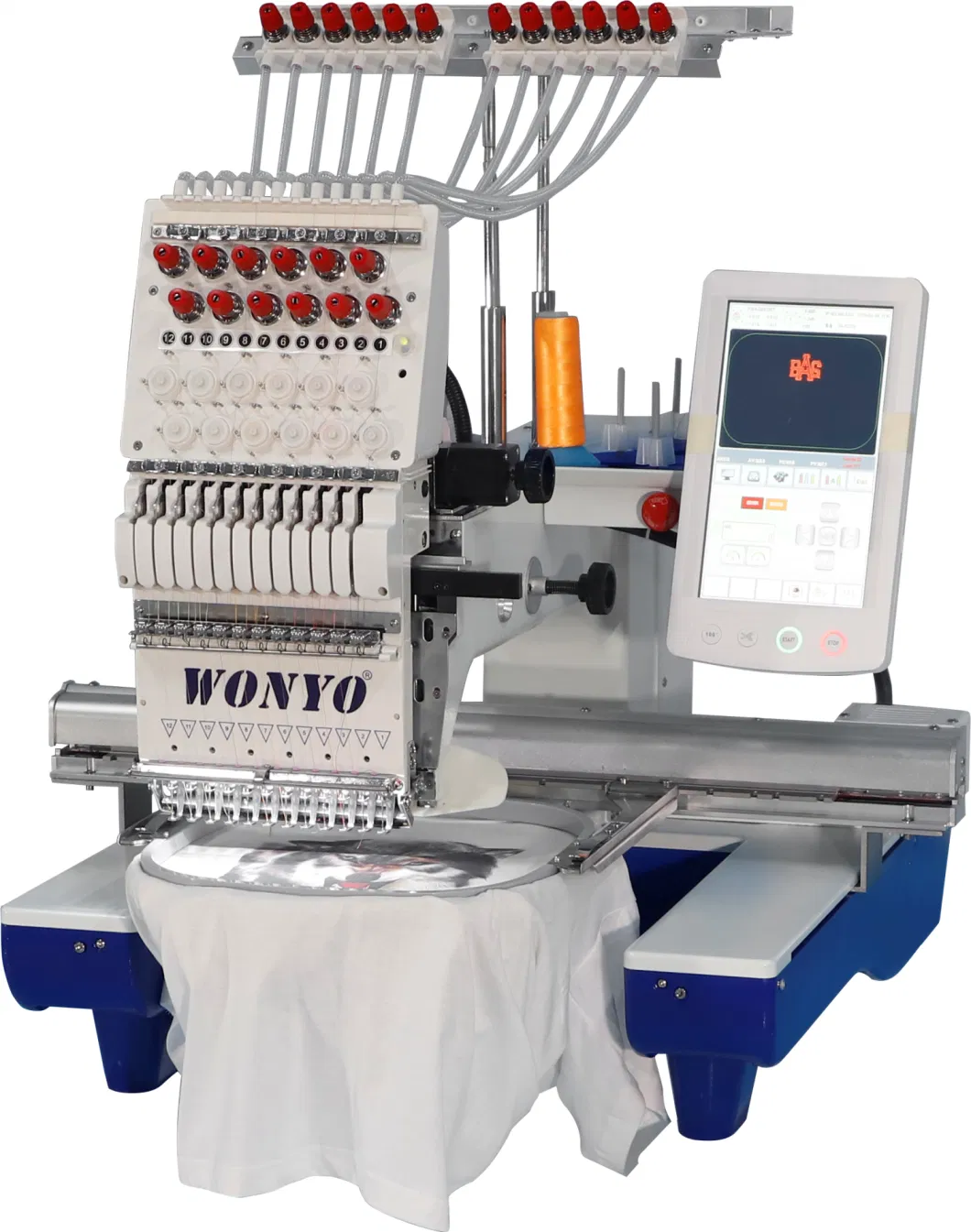 Single Head Embroidery Machine with Cording Device