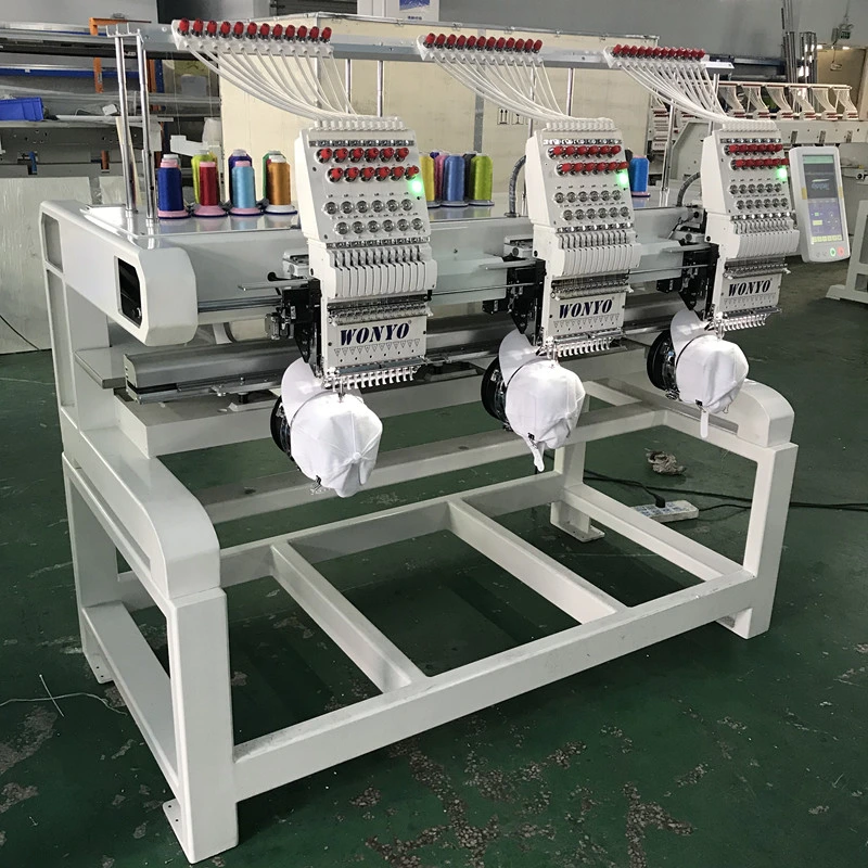 Wonyo 3 Heads Sewing Machine Industrial Computer Embroidery Machine Price