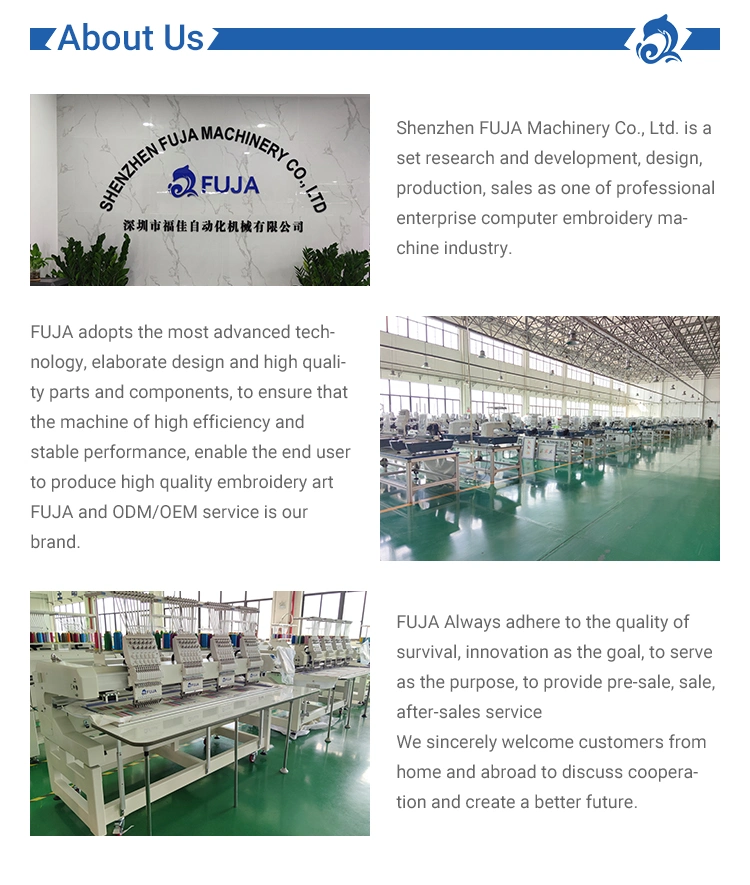 Fuja Multi Needle Personalized Flat Embroidery Computerized Embroidery Machine Price