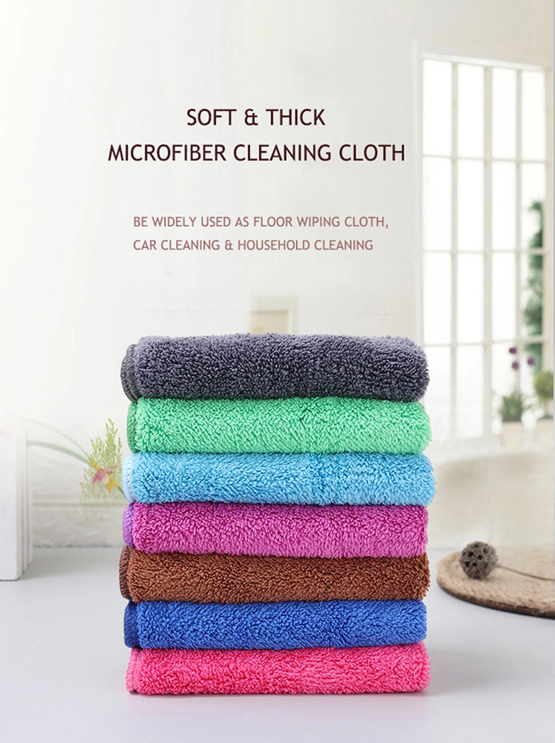 Eco-Friendly Microfiber Cleaning Rags for Home Furniture Kitchen in The Household in Stock