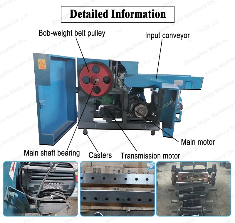 High Efficient Waste Cloth Cotton Fabric Leather Rag Cutting Machinery