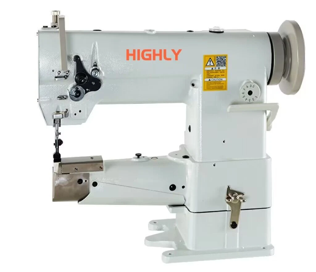 Direct Drive Single Needle Cylinder Bed Compound Feed Handbag Sewing Machine with Binder and Cutter