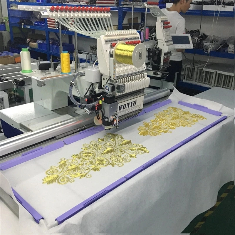 Single Head Embroidery Machine with Cording Device