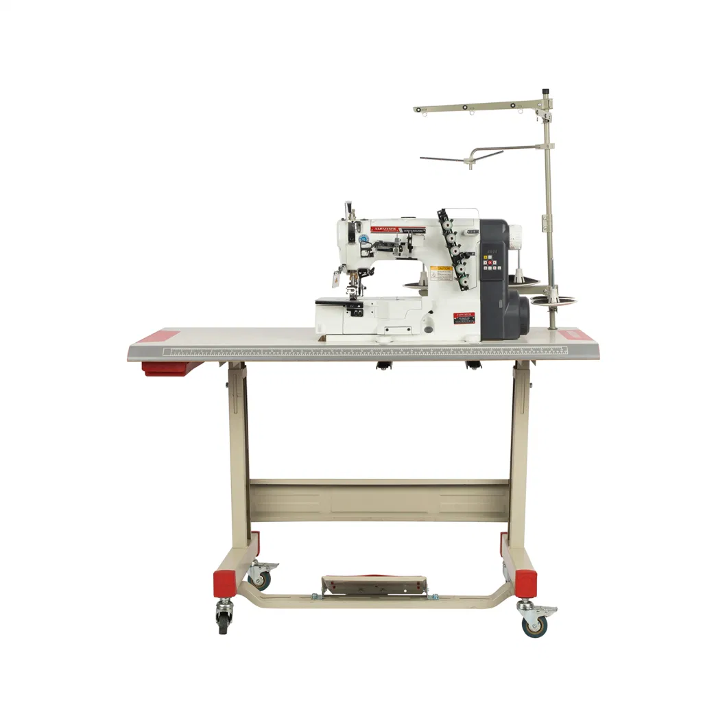 Sz-562e-01 Automatic Flat Bed Electric Cover Stitch Interlock Industrial Sewing Machine for Cloth