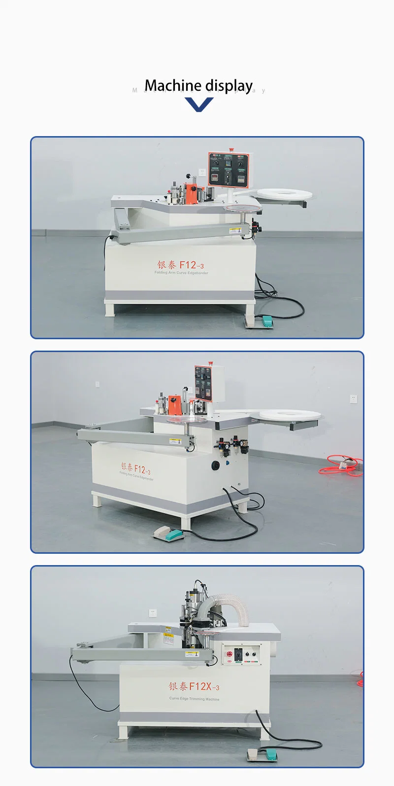 CNC Woodwork Curve Table Automatic Edge Bander Edge Banding Machine Trimmer Glue