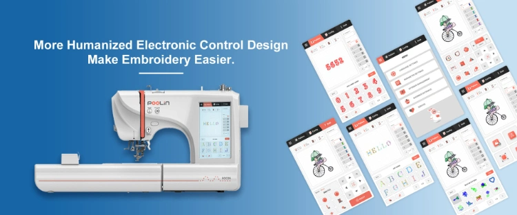 Home Use Small Mini Single Needle Automatic Computerized Flat Sewing Embroidery Machine