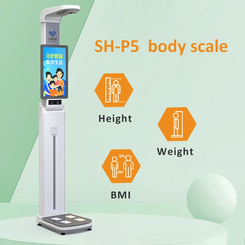Ultrasonic Height Weight Scale with 24 Inch LCD Touch Sceen