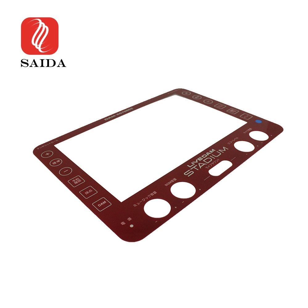 Saida Custom Shape Red Paint Anti-Scratch Anti-Fingerprinter Top Part Front Panel Protective Tempered Glass