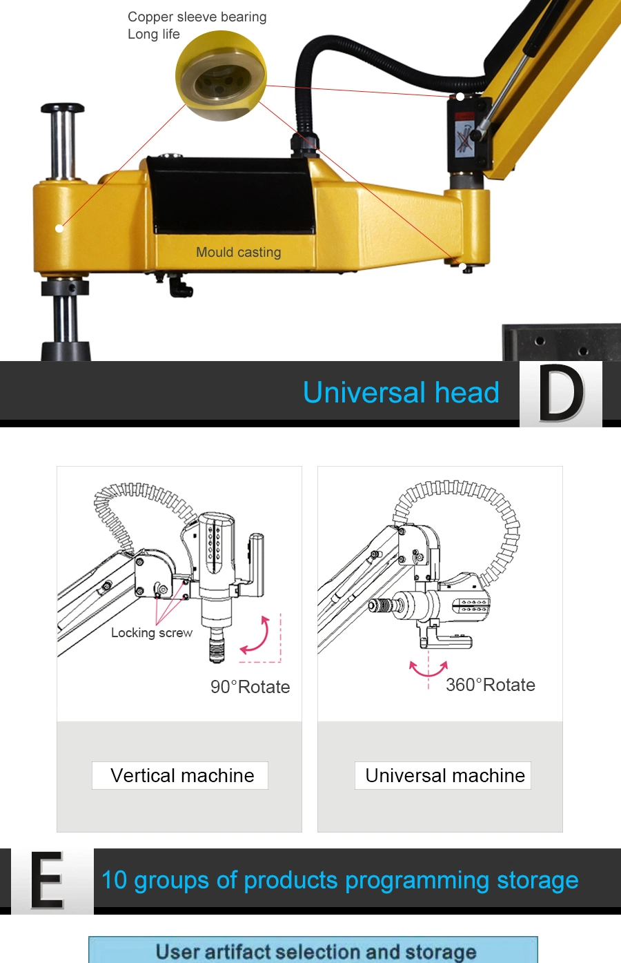 HD Touch Screeen Auto Oiling and Deslagging Tapping Machine