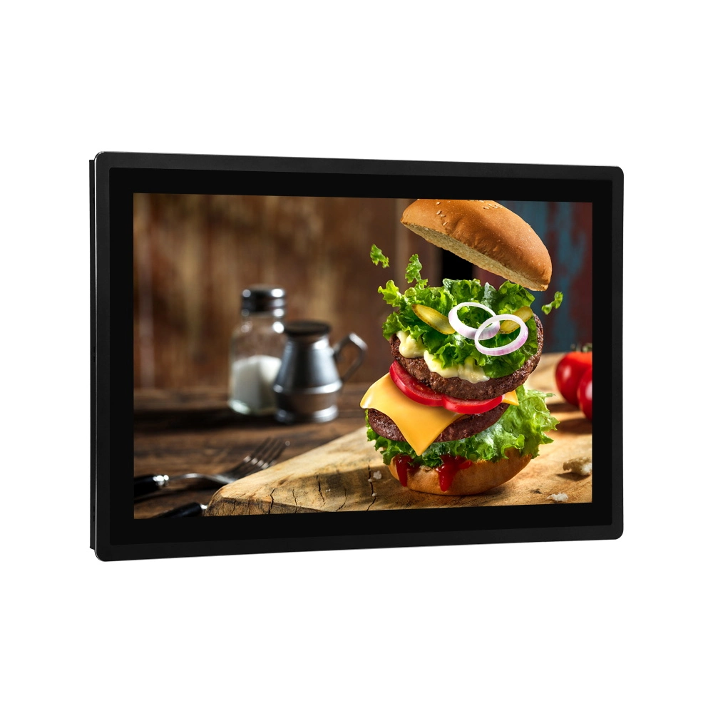 21.5 Inch Industrial Monitor High Brightness LCD Monitor Open Frame Touch Screen Monitor LCD Advertising Display Kiosk Computer Monitor with Build in PC