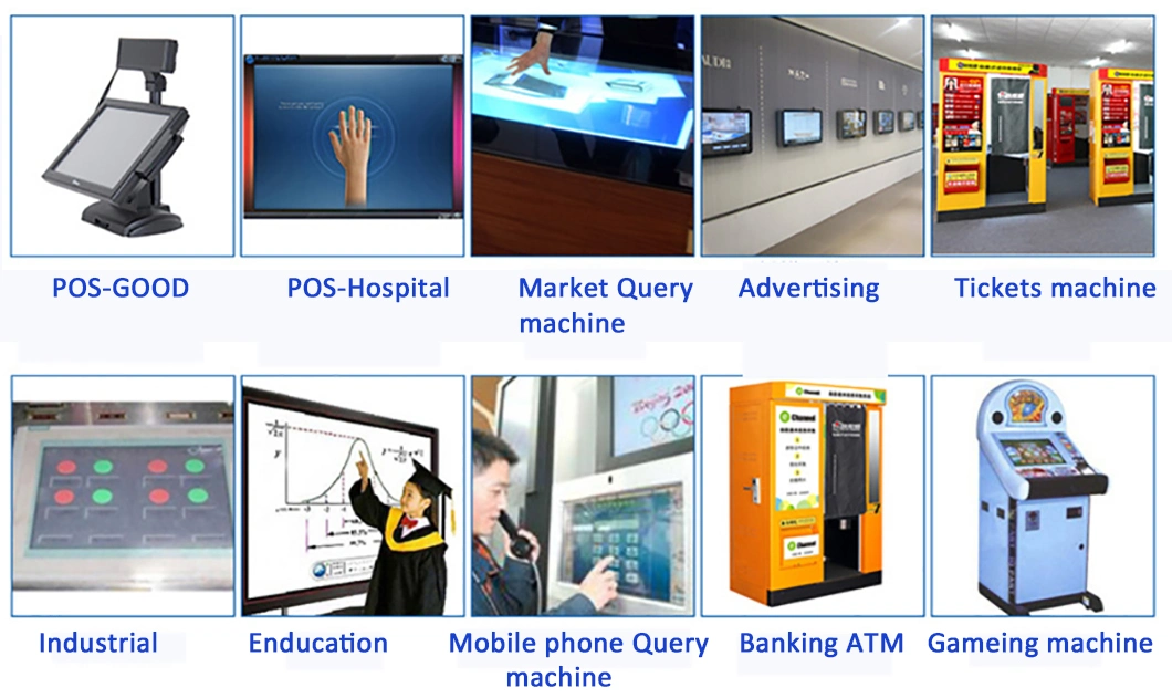 Display Monitor 15&quot; Saw Touch Panel RFID Information Self-Service Kiosk Vending USB RS232 Interactive Smart Touchscreen