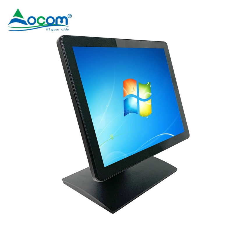 15 Inches Bezel-Free High Resolution Waterproof Capacitive LCD Touch Screen Display with Metal Base