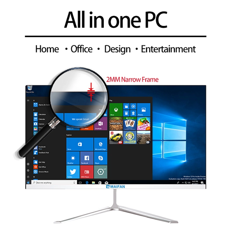 Maifan High Quality Desktop I7-10750h/8GB/256GB Touch Screen All in One PC Computer