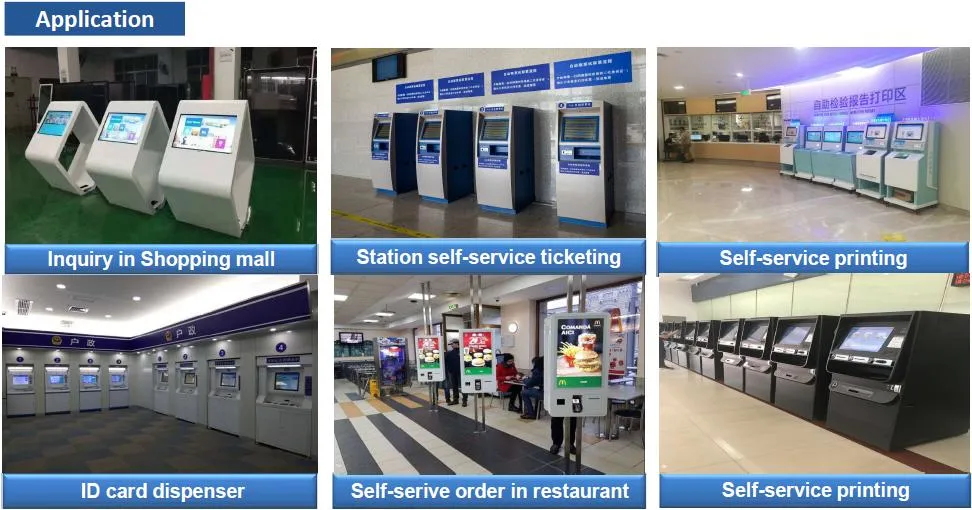 Self Service Bill Payment Kiosk Touch Screen Account Information for Banking, Retail, Post, Transport and Library