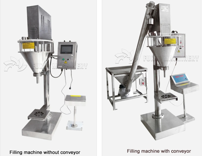 Touch Screen Curry Weighting Filling Machine/Coffee Powder Packaging Machine Matching Conveyor Belt