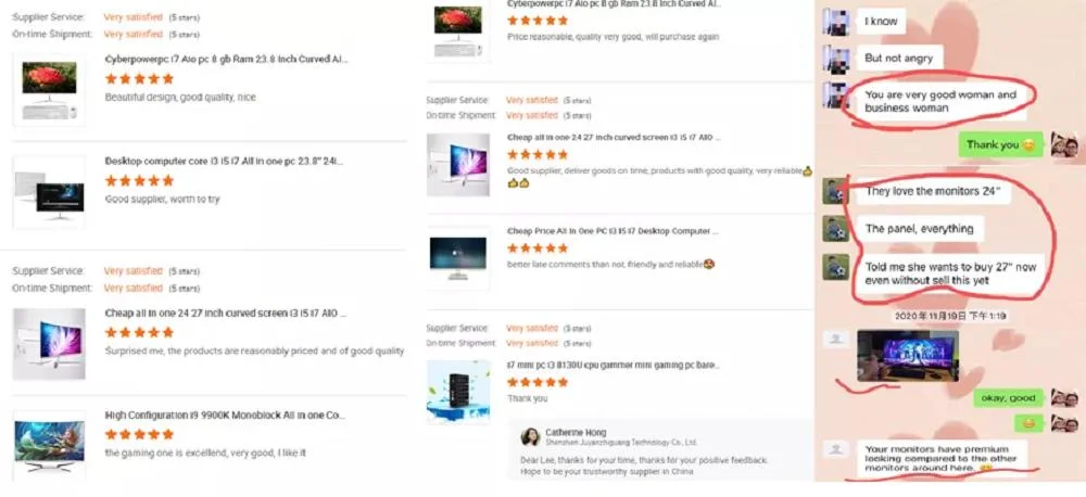 Wholesale Full Computer Set Core I7 Laptop Gaming Desktop Computer All in One Computer