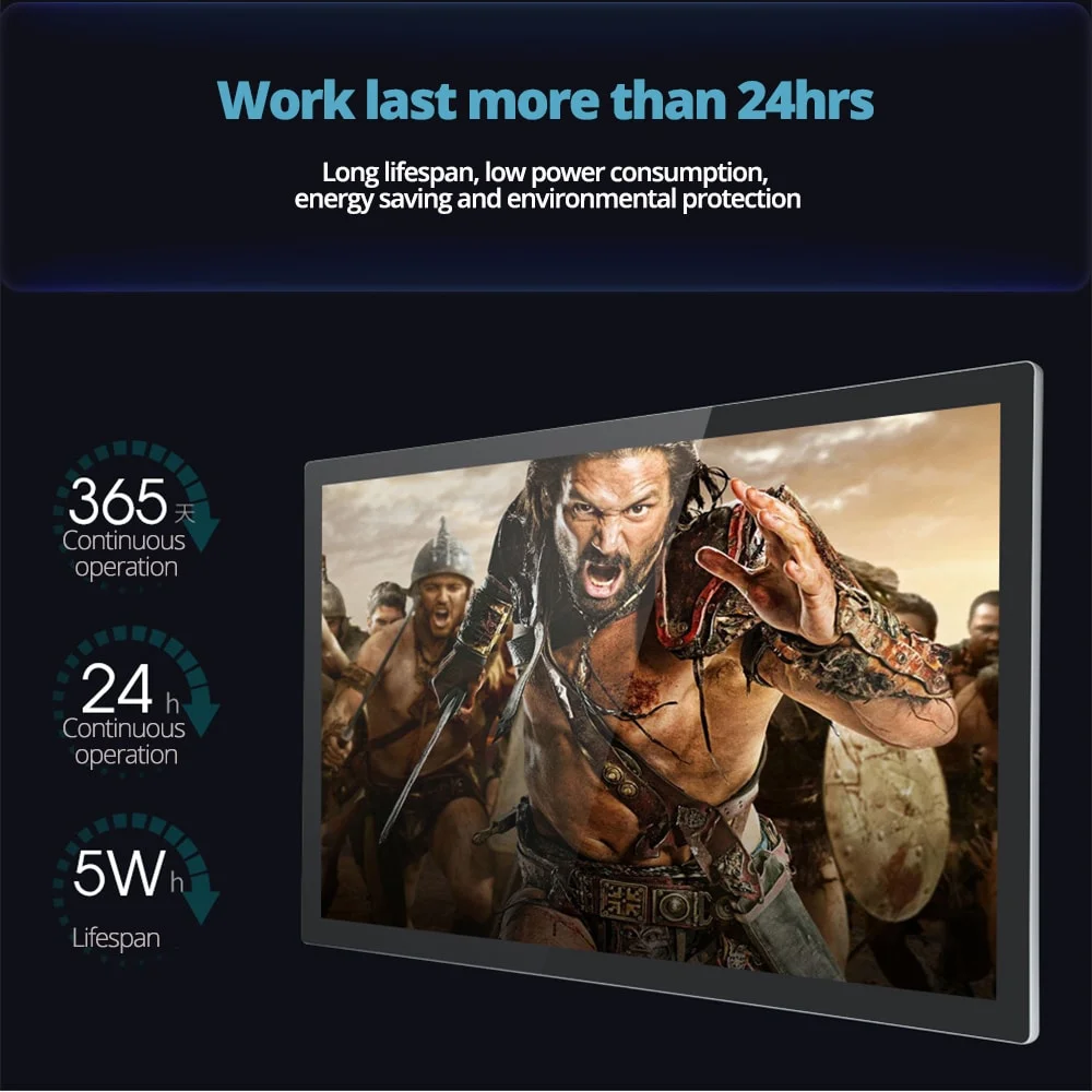 21.5 Inch Commercial All in One Computer Advertising Battery Powered Touch Screen