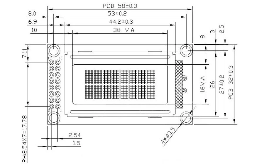 Stn LCD Module Dots 8X2 LCD Scrren 1.6&prime;&prime; 2.5&prime;&prime; 3.1&prime;&prime; 4.3&prime;&prime; Small-Sized LCM