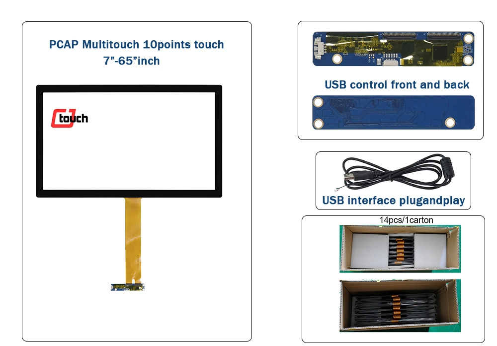 10.1&quot; High Brightness Capacitive Touch Display LCD Multi Touchscreen Display PC Monitor for Kiosk Computer