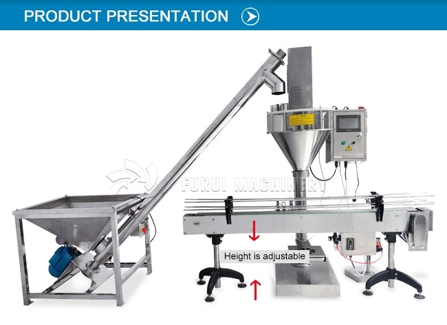 Touch Screen Curry Weighting Filling Machine/Coffee Powder Packaging Machine Matching Conveyor Belt