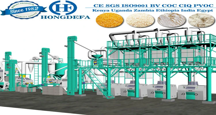 2023 Kenya Running Corn Meal Production Line Plant