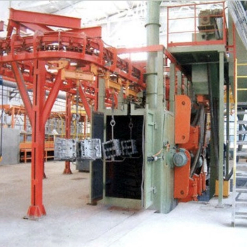 Tach Derrick Chain Shot Blasting Machine for Casting Surface Cleaning