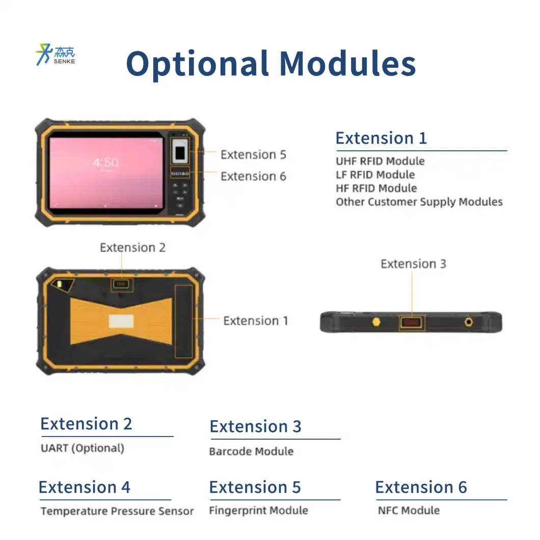 Senke 13.3 15.6 Inch Industrial Touch Screen Android Touchscreen All in One Panel PC Tablet Computer