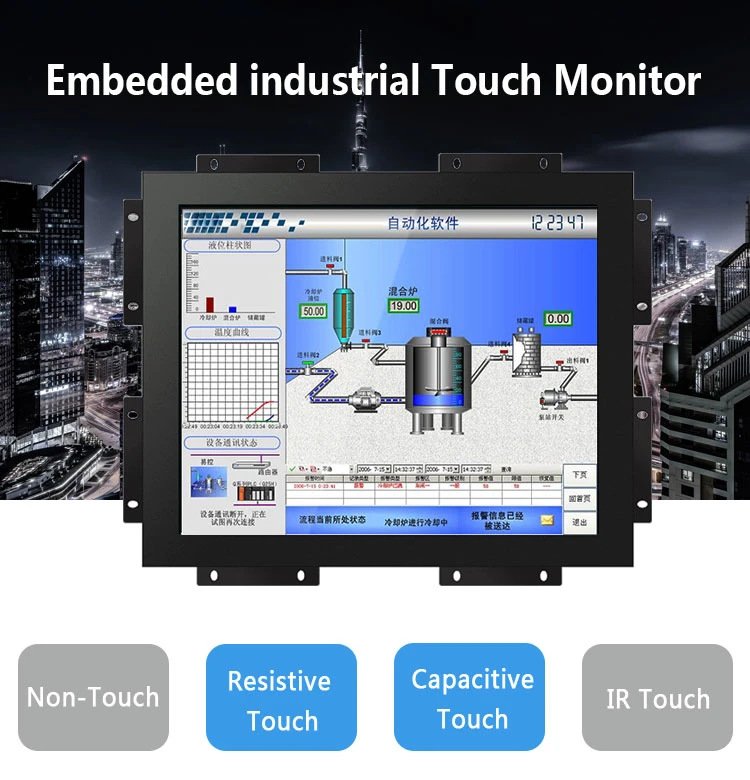 Customized Capacitive Touch Screnn Metal Case Industrial 10&quot; 12&quot; 15&quot; 17&quot; 18.5&quot; 19&quot; 21.5&quot; 32&quot; Inch Open Frame Touch Monitor