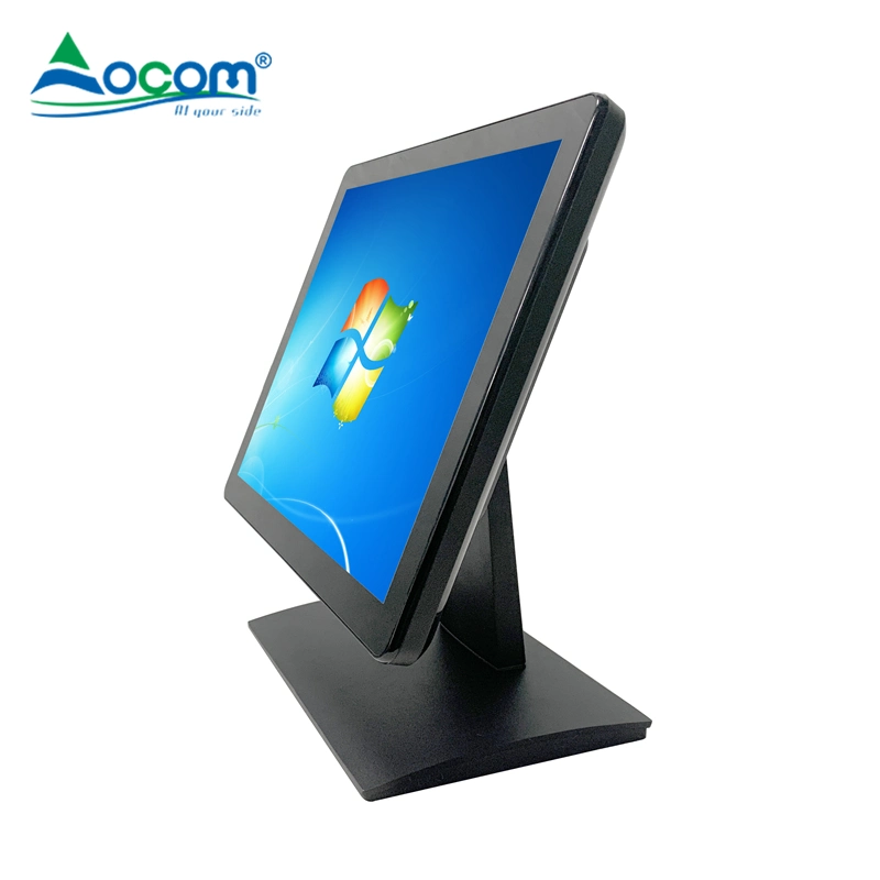 15 Inches Bezel-Free High Resolution Waterproof Capacitive LCD Touch Screen Display with Metal Base