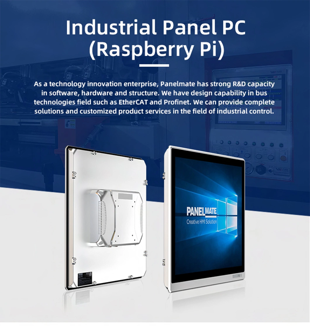 Customized Industry OEM ODM Raspberry Cm 4 2g 8g USB Can Ports Touchscreen Panel PC