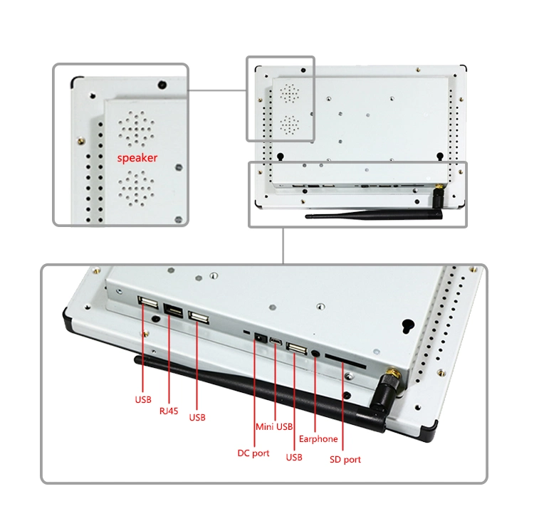 Yc-102eb 10.1 Inch LCD Touch Screen Monitor Embedded Android Tablet PC for Vending Machine Control