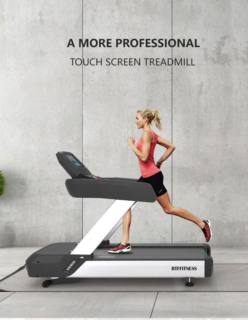 Bct-15s Electric Treadmill Motor Club Commercial Fitness Use Electric Motorized Treadmill with Touch Sceen