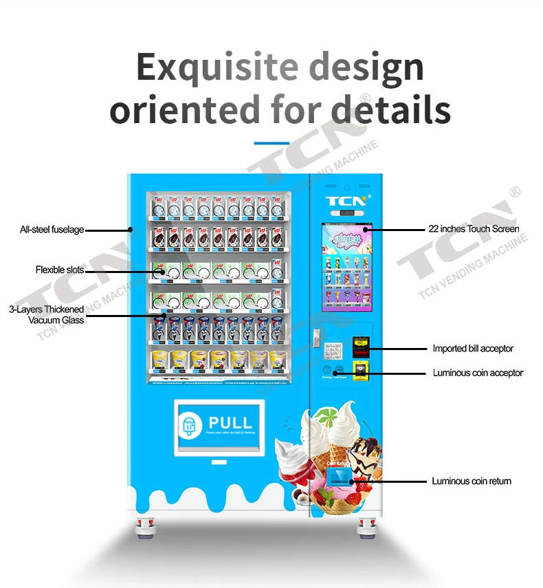 Tcn Ice Lolly Vending Machine with 22 Inches Touch Screeen