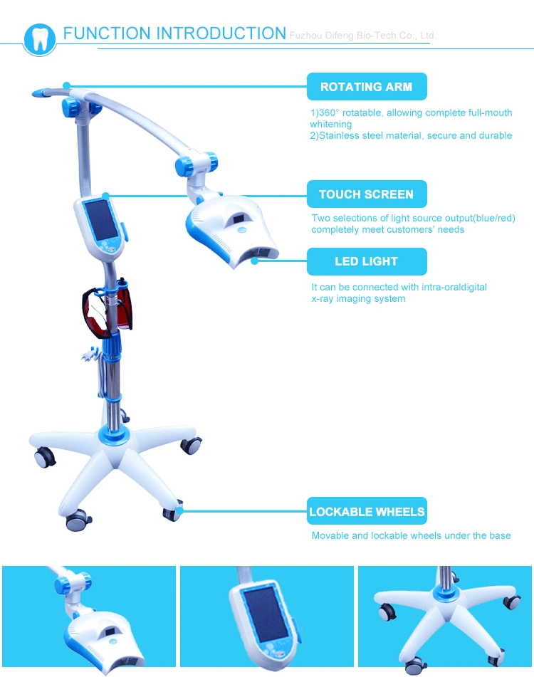 Teeth Whitening LED Accelerator 5inch Touch Screeen Bleaching System