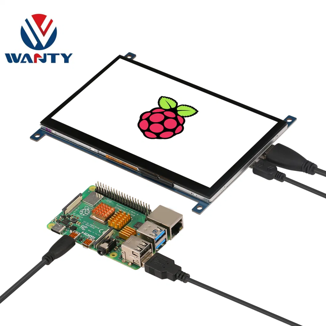 High Brightness 7 Inch HDMI 1024x600 IPS TFT LCD Module LCM Monitor 5 Points PCAP Touchscreen Capacitive Touch Display