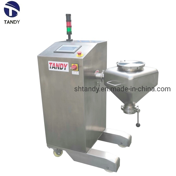 Touch Sceen Operation Cosmetic Laboratory Rotating Powder Bin Mixer