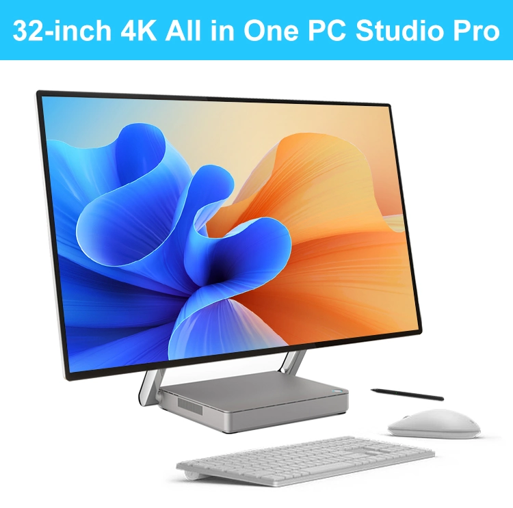Vtex New All in One PC Desktop Optional 27 Inch 32 Inch 4K UHD All-in-One PC Touch Screen with Capacitive Pen UPS PC All in One