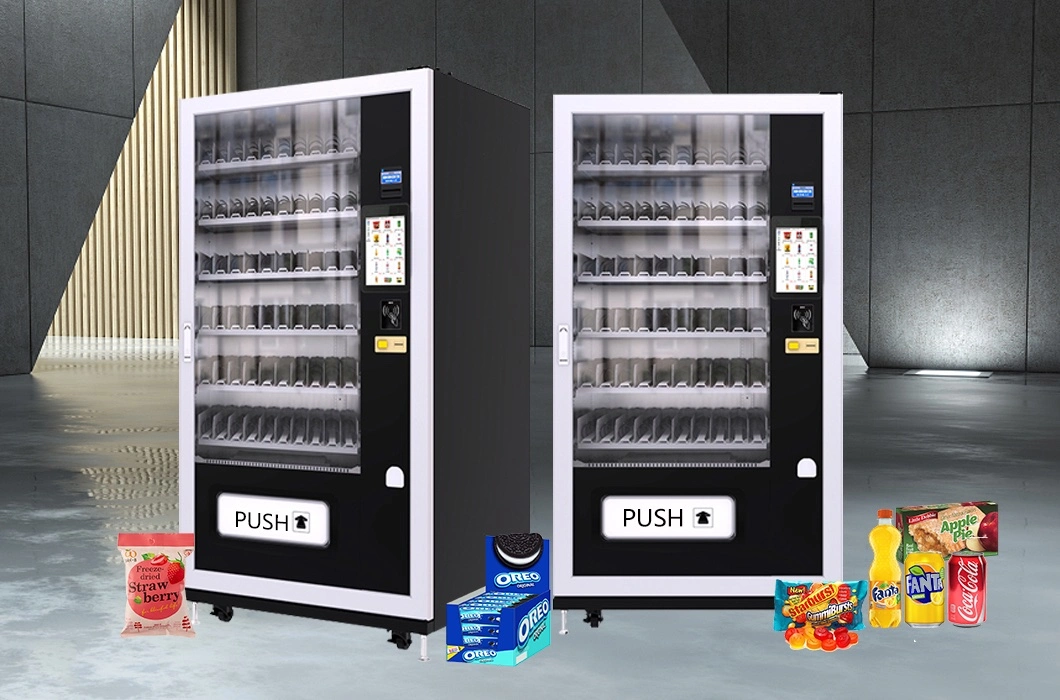 High Quality Automatic Commercial Spring Type Snacks and Drinks 10 Inches Touch Screnn Vending machine