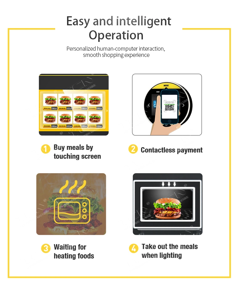 Tcn Chinese Manufacturer Hot Food Vending Machine Large Touch Screen Vending for Sale