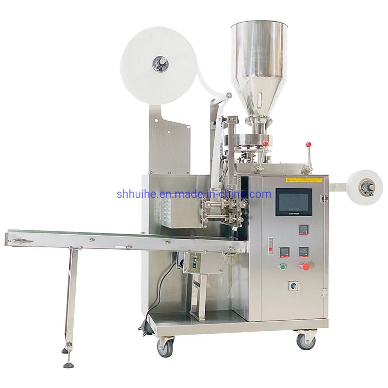 Touch Creen Teabag Packing Machine Multi-Function Tea Pouch Packaging Machinery with String and Tag