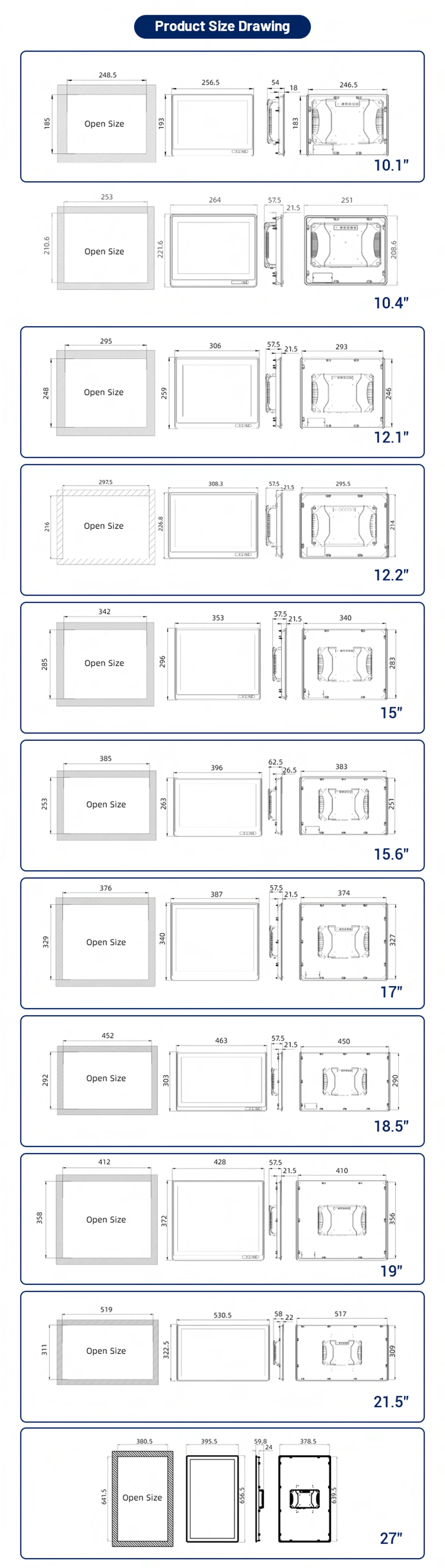 Customized Industry OEM ODM Raspberry Cm 4 2g 8g USB Can Ports Touchscreen Panel PC