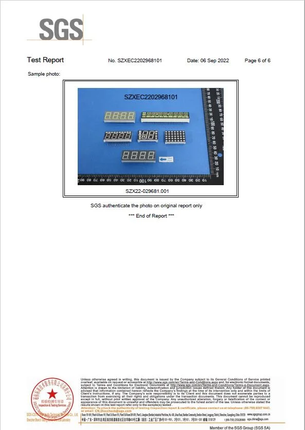 Capacitive Touch Customized 7 Segment LED Display for Temperature Control