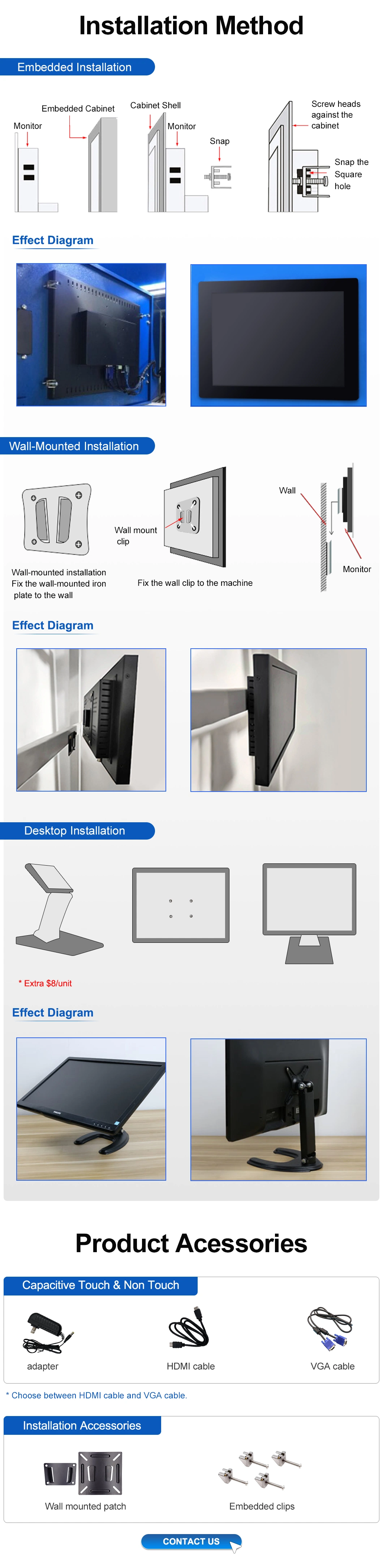 Wholesale 19 Inch X86 Generation2 I3 Computer Monitor Industrial Panel PC Linux All in One PC Waterproof Touchscreen