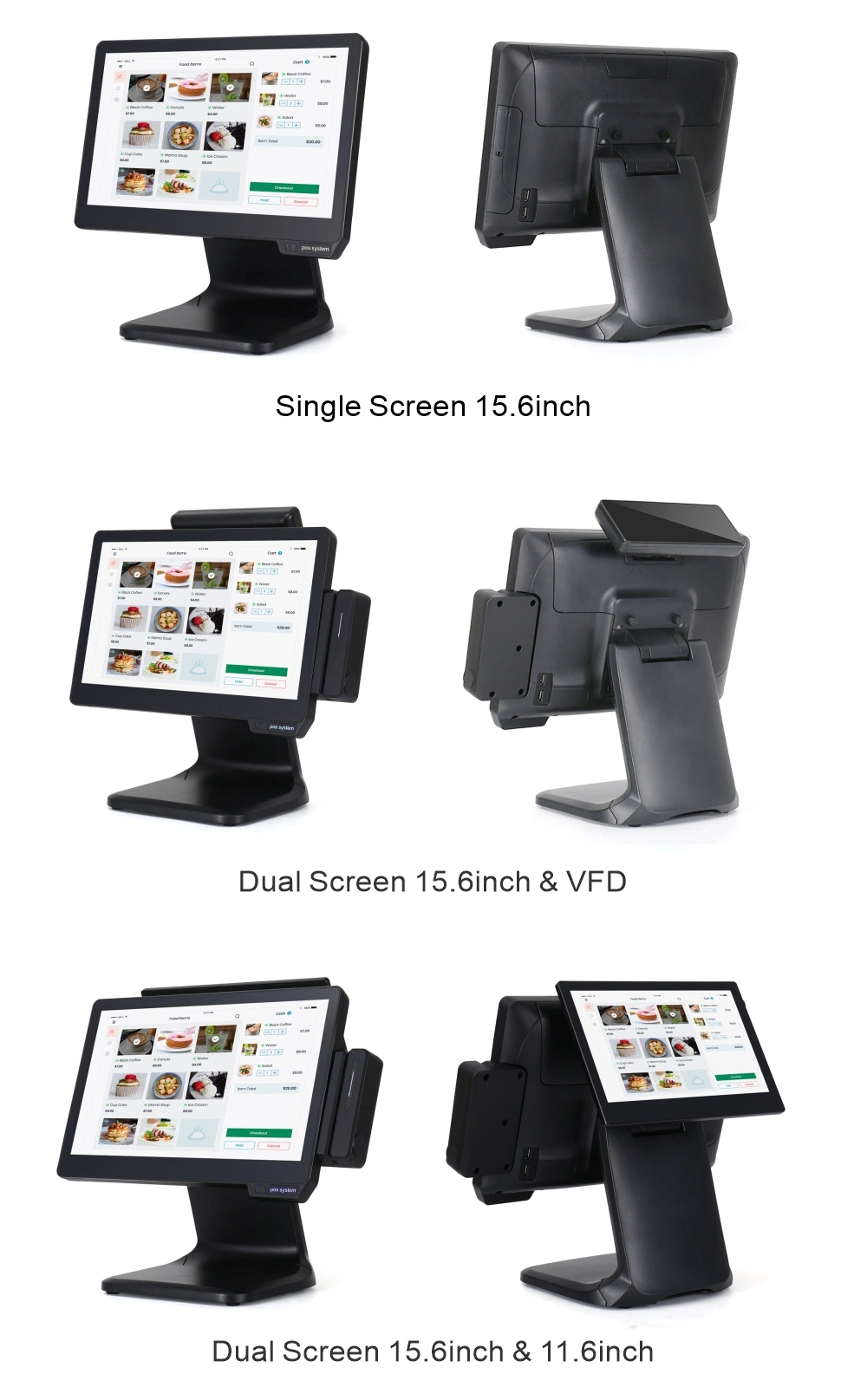 POS Manufacturer 15.6inch Touch Screen Point of Sale