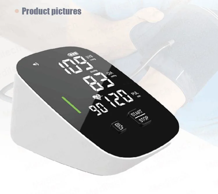 Large Screen Blood Pressure Monitor with Alarm for High Pressure