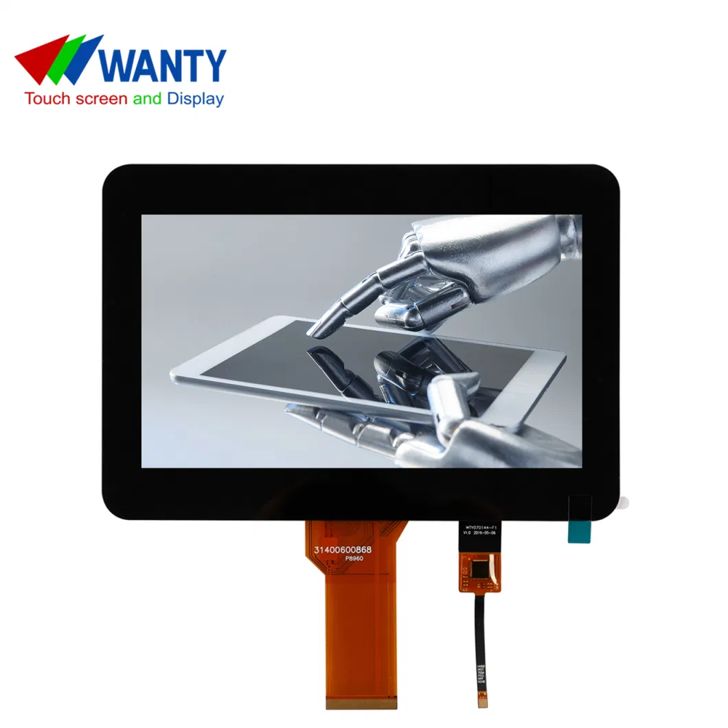 China Supplier 7 Inch 800x480 RGB TFT LCD Display Monitor 5 Points Cap Touchscreen Touch LCM Display Module