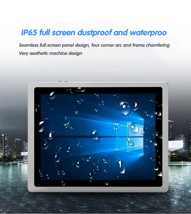 15.6 Inch IP65 Dustproof Waterproof Touch Screen Win7/8/10 OS Panel PC Mini Industrial Computer