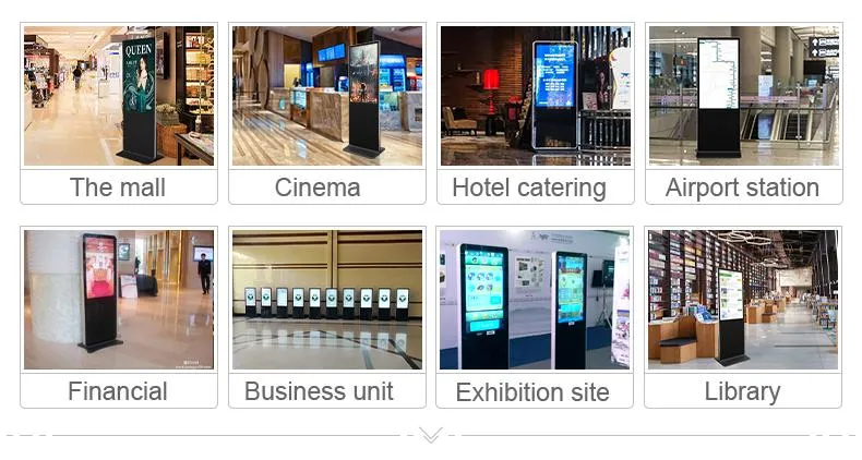 Content Management Software Videos Player Floor Standing Touch Screeen 43 Inch Digital Signage for Restaurant