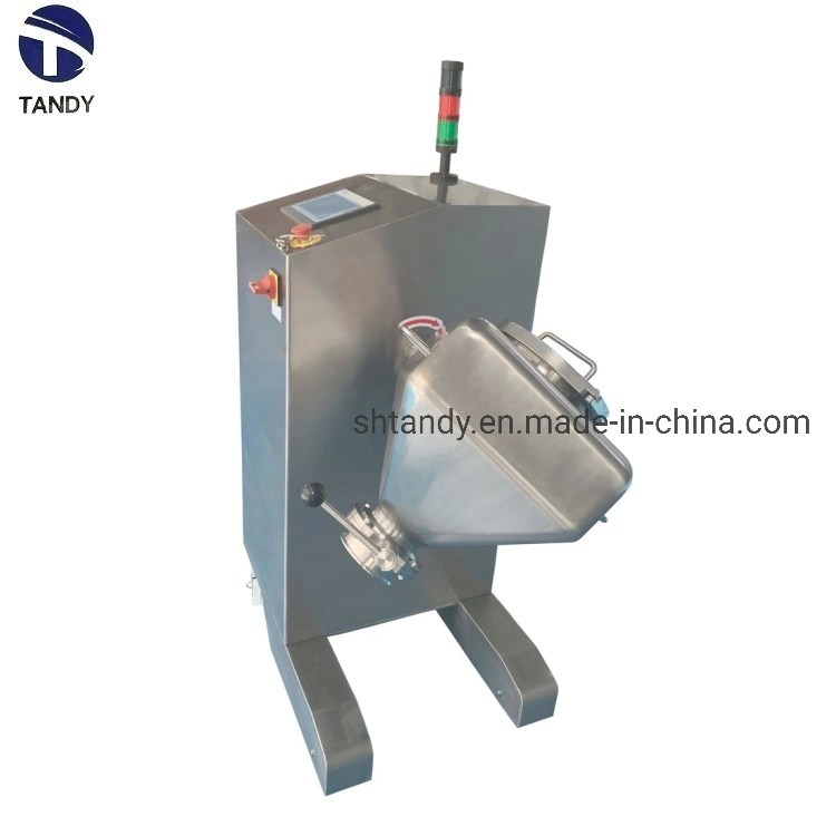 Touch Sceen Operation Cosmetic Laboratory Rotating Powder Bin Mixer