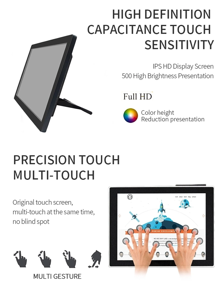 Industrial Grade 12-Inch Touch Screen LCD Monitor